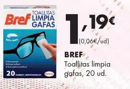 Supermercados Lupa BREF Toallitas limpia gafas oferta