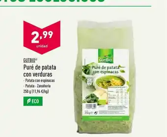ALDI Gutbio Puré De Patata Con Verduras 250g oferta