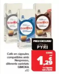 Andorra 2000 Gimoka - cafe en capsules compatibles amb nespresso oferta