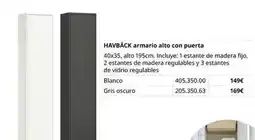 IKEA Blanco - armario alto con puerta oferta