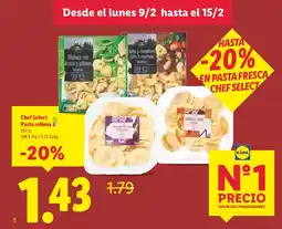 Lidl Chef Select Pasta rellena oferta
