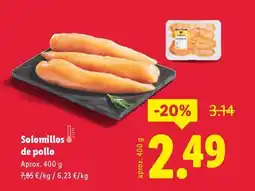 Lidl Solomillos de pollo oferta