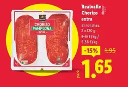 Lidl REALVALLE Chorizo extra oferta
