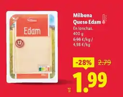 Lidl MILBONA Queso Edam oferta