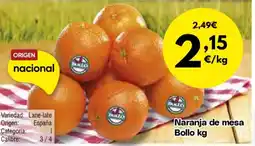 FROIZ Naranja de mesa Bollo oferta