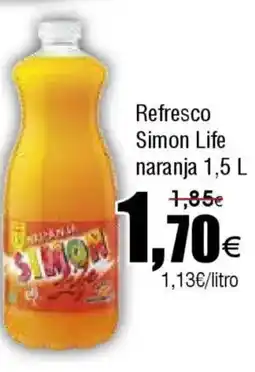 FROIZ Refresco Simon Life naranja oferta