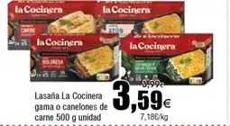 FROIZ LA COCINERA Lasaña gama o canelones de carne oferta