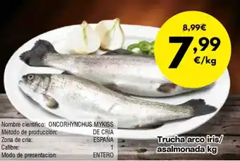 FROIZ Trucha arco iris/ asalmonada oferta