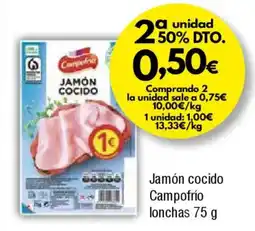 FROIZ Jamón cocido Campofrío lonchas oferta