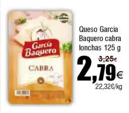 FROIZ Queso García Baquero cabra lonchas oferta