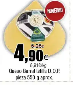 FROIZ Queso Barral tetilla D.O.P. oferta