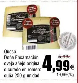 FROIZ Queso Doña Encarnación oveja añejo original o curado en romero oferta