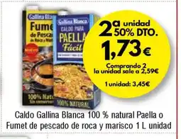 FROIZ Caldo Gallina Blanca 100% natural Paella o Fumet de pescado de roca y marisco oferta