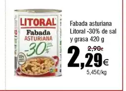 FROIZ Fabada asturiana Litoral -30% de sal y grasa oferta