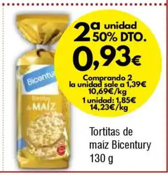 FROIZ BICENTURY Tortitas de maíz oferta