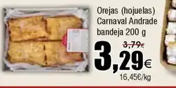 FROIZ Orejas (hojuelas) Carnaval Andrade bandeja oferta