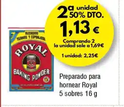 FROIZ Preparado para hornear Royal 5 sobres oferta