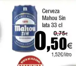 FROIZ Cerveza Mahou Sin lata oferta