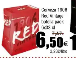 FROIZ Cerveza 1906 Red Vintage botella oferta