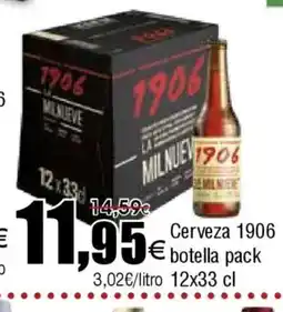 FROIZ Cerveza 1906 botella oferta