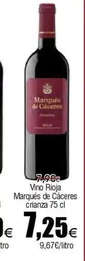 FROIZ Vino Rioja Marqués de Cáceres crianza oferta
