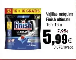 FROIZ Vajillas máquina Finish ultimate 16+16 u oferta