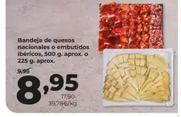 Alimerka Bandeja de quesos nacionales o embutidos ibéricos oferta
