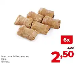 Alimerka Mini casadiellas de nuez oferta