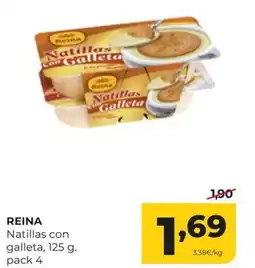 Alimerka REINA Natillas con galleta oferta