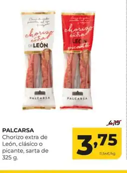 Alimerka PALCARSA Chorizo extra de León, clásico o picante oferta