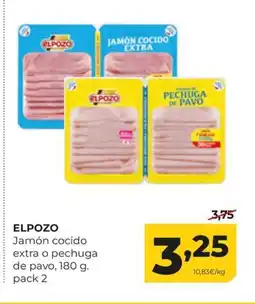Alimerka ELPOZO Jamón cocido extra o pechuga de pavo oferta