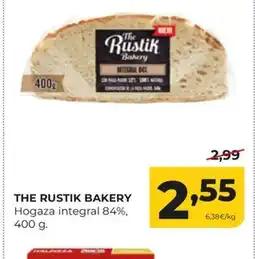 Alimerka THE RUSTIK BAKERY Hogaza integral 84% oferta
