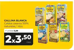 Alimerka GALLINA BLANCA Caldos caseros 100% naturales oferta