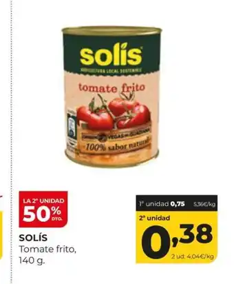 Alimerka SOLÍS Tomate frito oferta