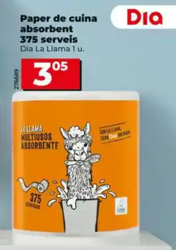 Dia DIA LA LLAMA Paper de cuina absorbent oferta