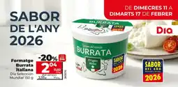 Dia DIA SELECCIÓN MUNDIAL Formatge Burrata italiana oferta