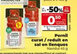 Dia NAVIDUL Pernil curat / reduït en sal en llenques oferta