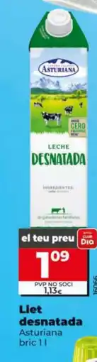 Dia ASTURIANA Llet desnatada oferta