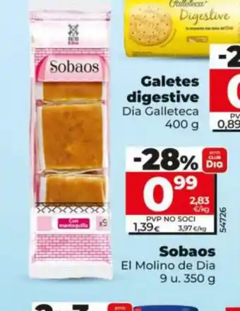 Dia EL MOLINO DE DIA Sobaos oferta