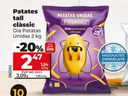 Dia DIA PATATAS UNIDAS Patates tall clàssic oferta