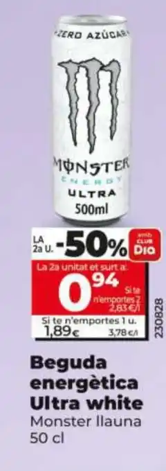 MONSTER Beguda energètica Ultra white