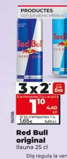 Dia RED BULL original oferta