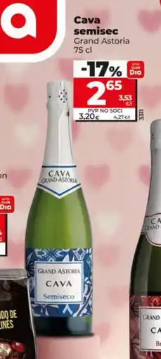 Dia GRAND ASTORIA Cava semisec oferta