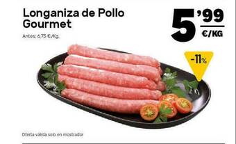 AhorraMas Longaniza De Pollo Gourmet oferta