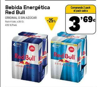 AhorraMas Bebida Energética Red Bull oferta