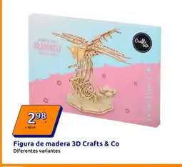 Action Figura de madera 3D Crafts & Co oferta