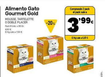 AhorraMas Alimento Gato Gourmet Gold oferta