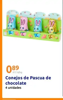 Action Conejos de Pascua de chocolate oferta