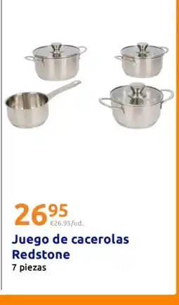 Action Juego de cacerolas Redstone oferta