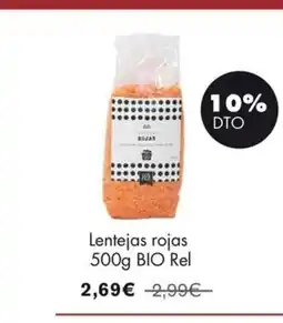 NaturaSí Lentejas rojas BIO Rel oferta